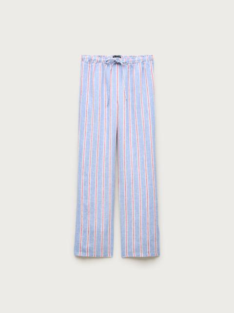 J.CREW Soleil pant in striped linen