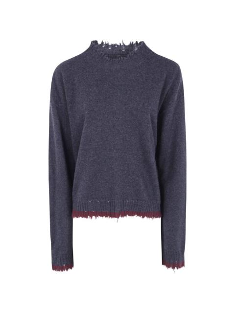 UMA WANG distressed-effect cashmere sweater