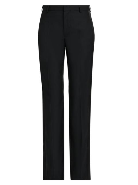 Moschino Women's Crease-Front Wool Trousers - Multi Black