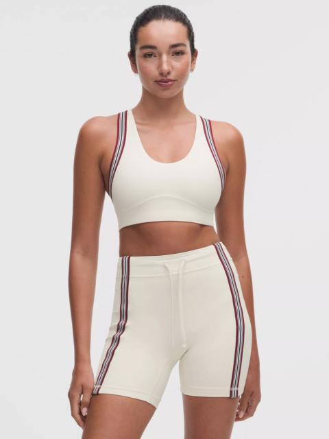 lululemon Groove Yoga Bra Light Support, B/C Cup *Striped Trim