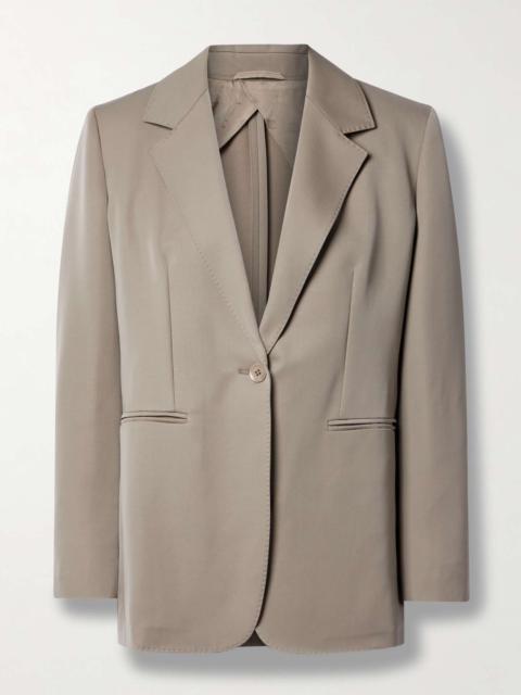 Wool and mohair-blend twill blazer