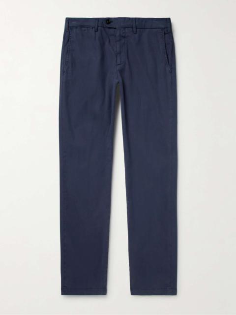 Canali Slim-Fit Garment-Dyed Stretch Lyocell and Cotton-Blend Twill Trousers