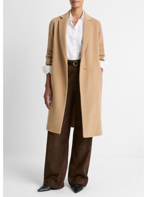 Vince Classic Wool-Blend Straight Coat