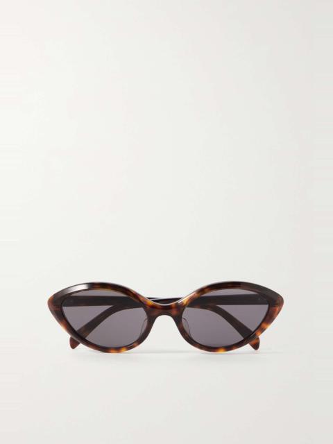 Cat-eye tortoiseshell acetate sunglasses