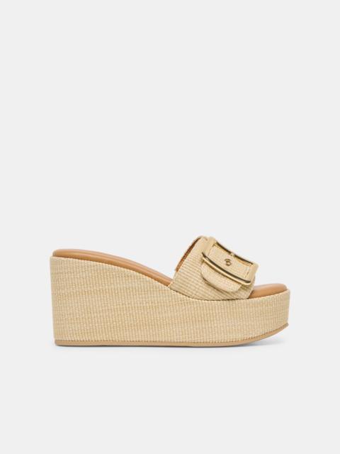 dolce vita JILIAN WEDGES LT NATURAL RAFFIA