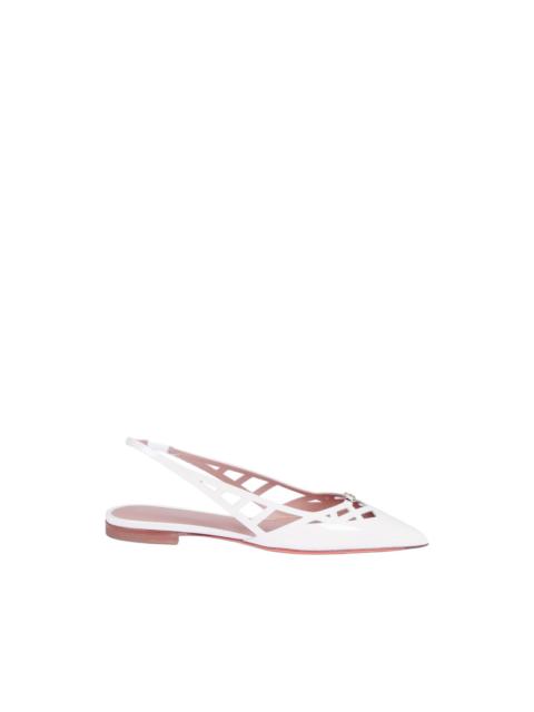 Santoni Stella cut-out slingback pumps