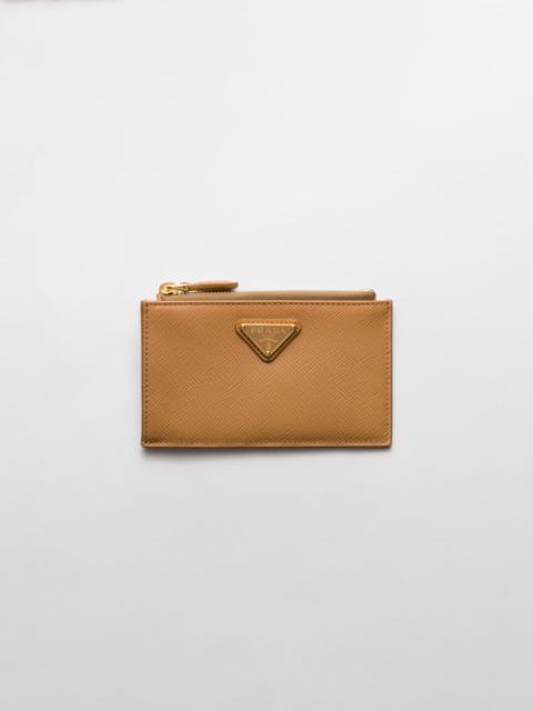 Saffiano leather card holder