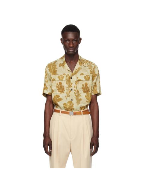 Dries Van Noten Green Sateen Shirt