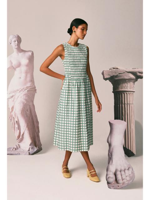 SHRIMPS Rhea Dress - Leaf Green Check