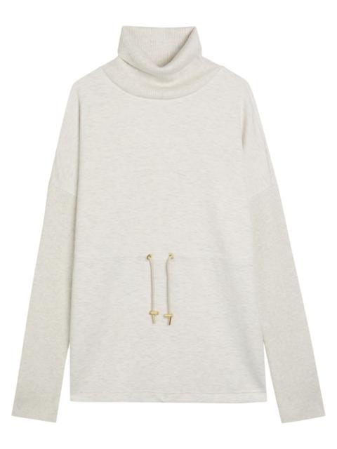 Varley Ethel Toggle-waist Stretch-jersey Sweatshirt