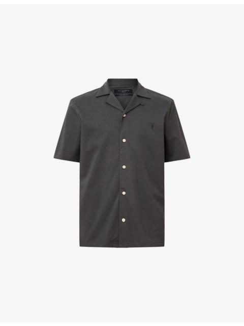 ALLSAINTS Hudson Logo-Embroidered Relaxed-Fit Cotton Shirt