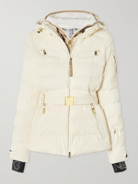 BOGNER Ellya Layered Belted Quilted Ski Jacket