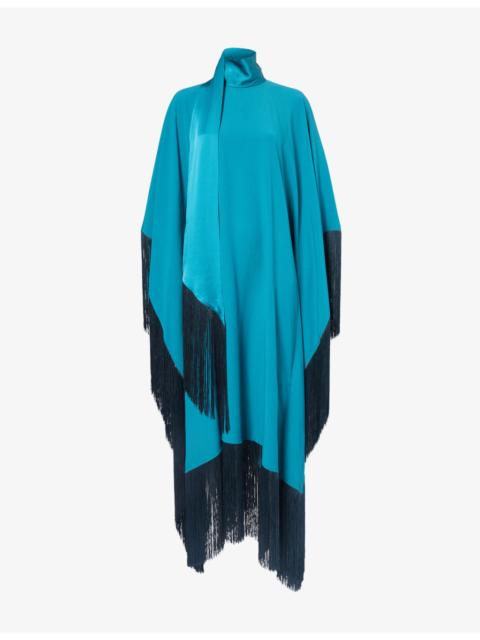 Taller Marmo Mrs Ross Fringe-Trim Woven Kaftan