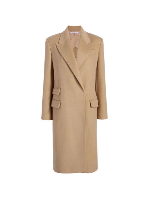 Another Tomorrow double-faced recycled wool tailored coat