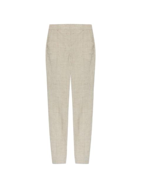 Moschino slub-texture tailored trousers
