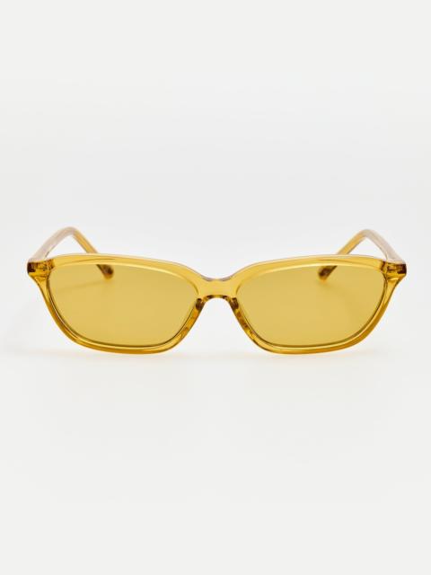 LINDA FARROW Libby Sunglasses in Yellow