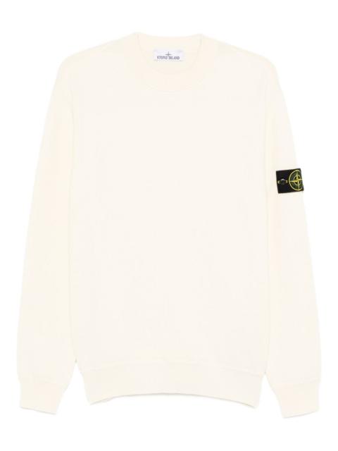 logo-patch crew-neck sweater