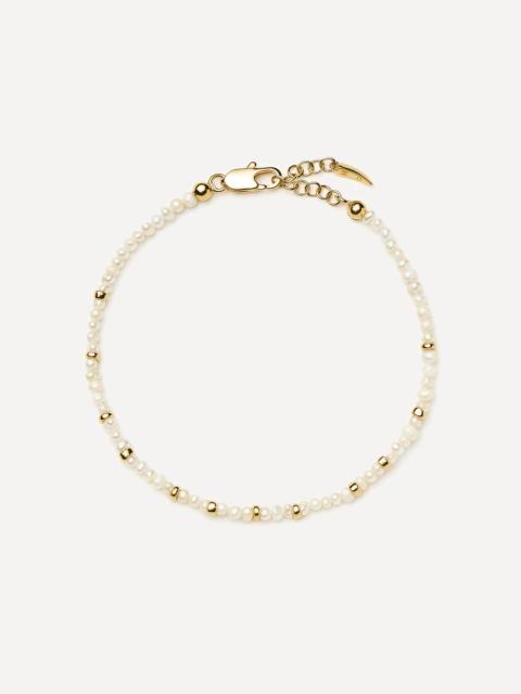 MISSOMA 18ct Gold-Plated Micro Pearl Beaded Bracelet