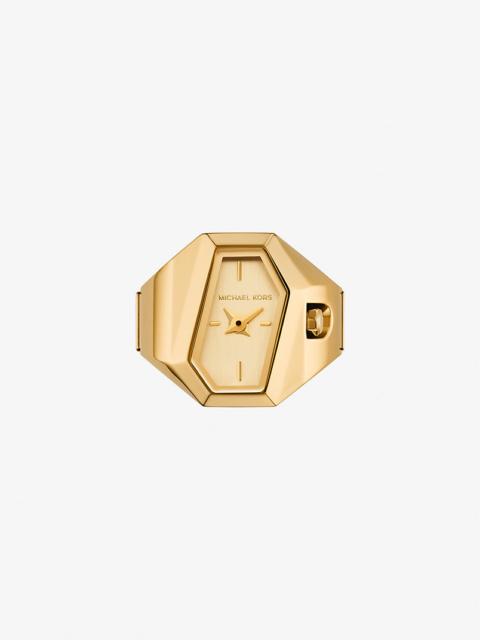 MICHAEL KORS Suri Gold-Tone Ring Watch