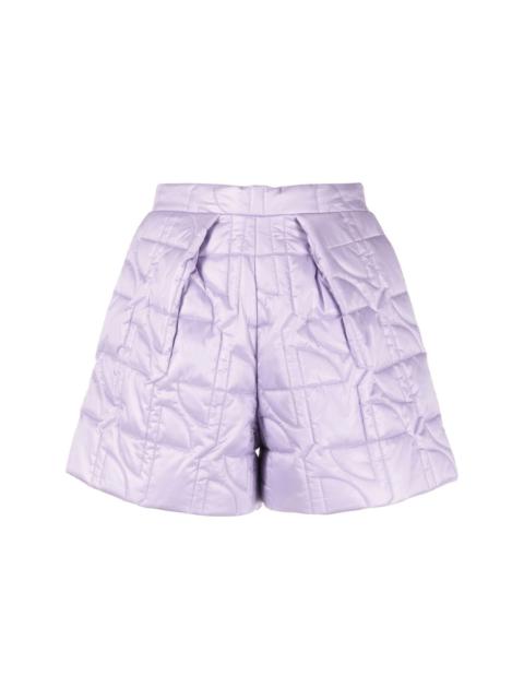 quilted-effect shorts