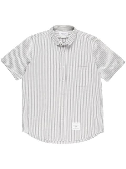 Thom Browne striped seersucker cotton shirt