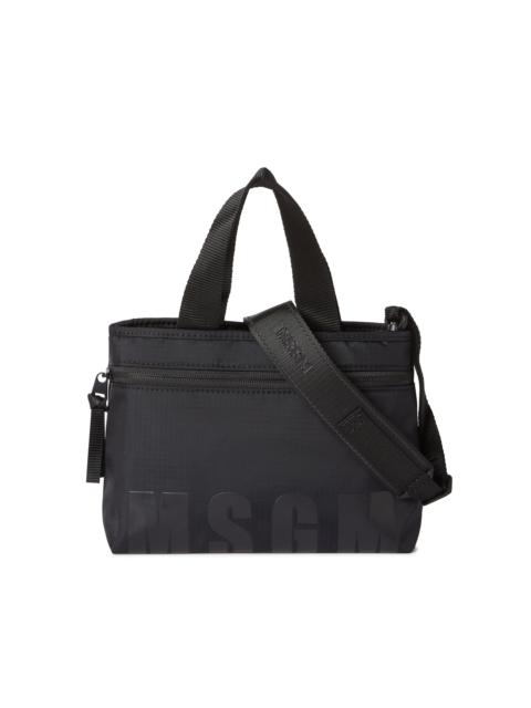 MSGM "Signature Iconic Nylon" mini tote bag