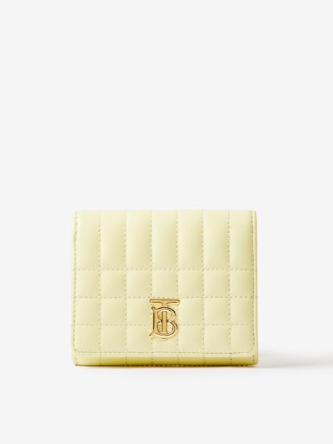 Burberry Quilted Leather Small Lola Folding Wallet