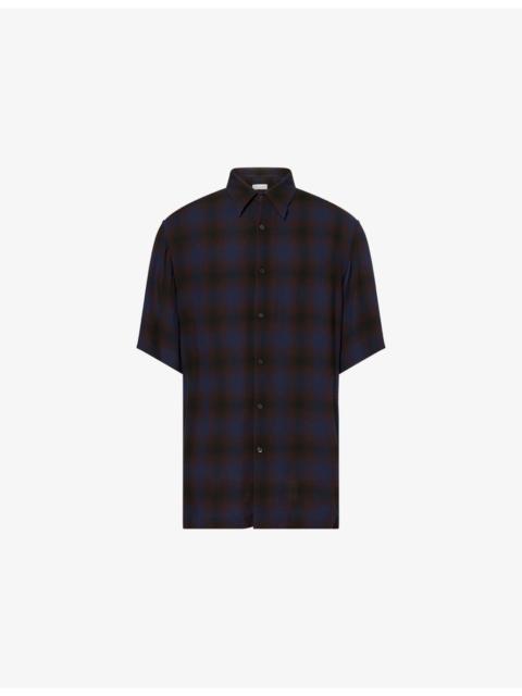 Dries Van Noten Cassidye Checked Woven Shirt