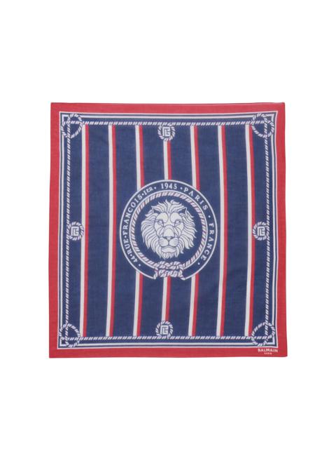 Balmain HIGH SUMMER CAPSULE - Striped silk scarf