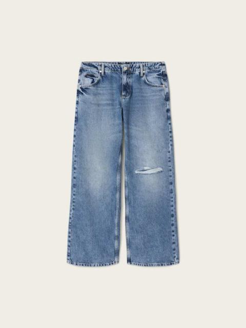 ALLSAINTS TIA WIDE LEG DENIM JEANS