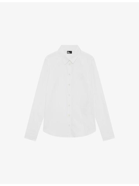 The Kooples Collared Long-Sleeve Cotton Shirt