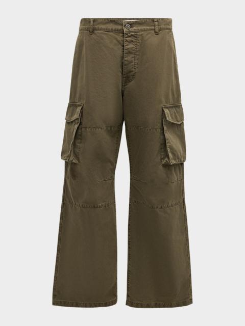 Golden Goose Men's Journey Garment-Dyed Cotton Cargo Pants