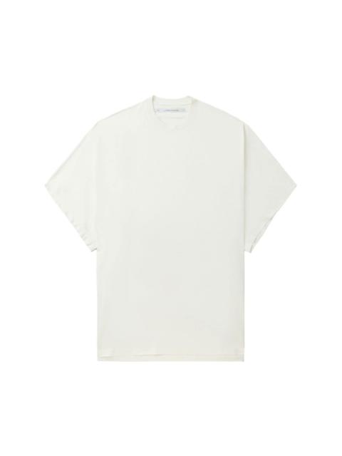 drop-shoulder cotton T-shirt