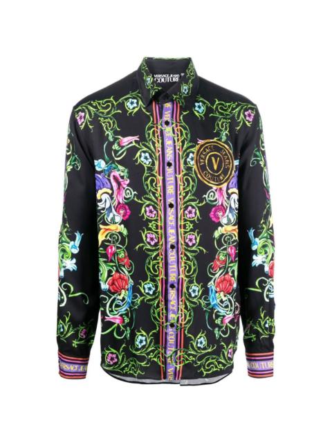 VERSACE JEANS COUTURE logo graphic-print shirt
