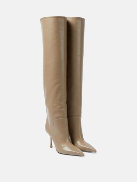 Cycas 95 leather over-the-knee boots