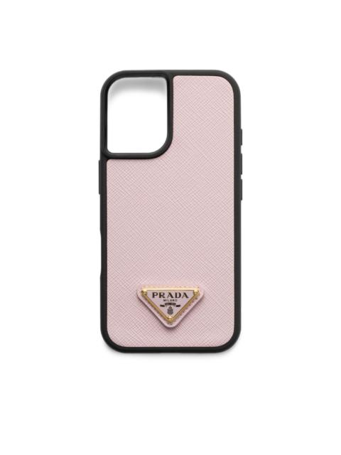 Prada Saffiano leather iPhone 16 case