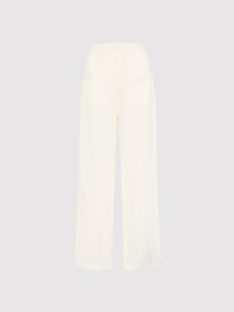 ST. AGNI Linen Wide Leg Pants - Ivory