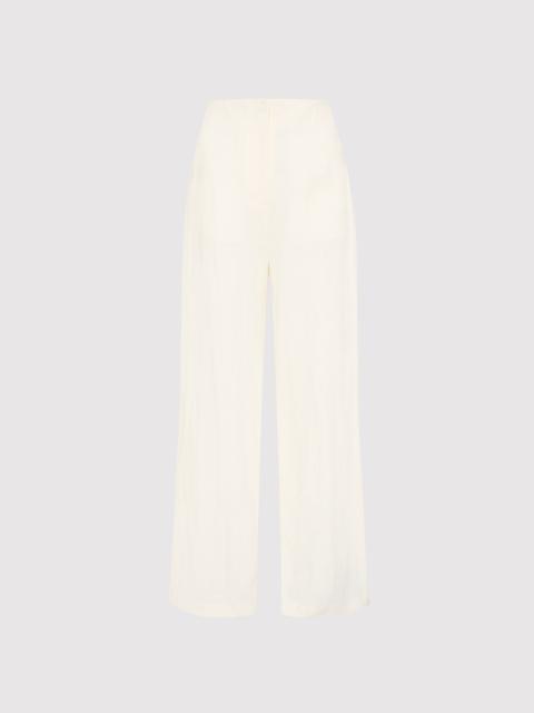 Linen Wide Leg Pants - Ivory