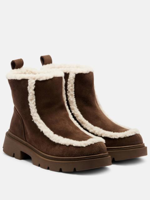 INUIKII Biker suede ankle boots