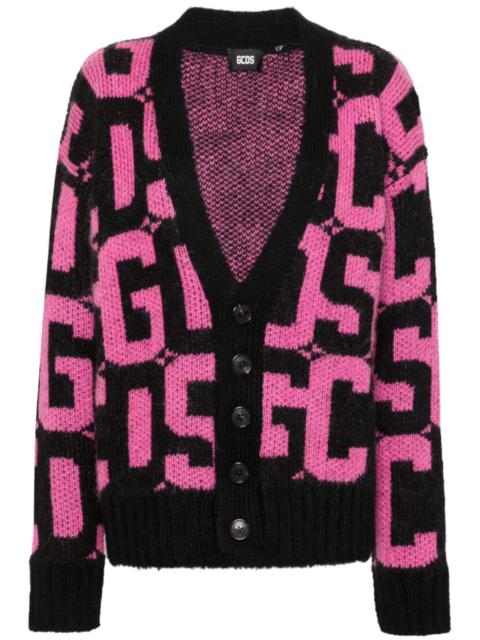 GCDS monogram-pattern cardigan