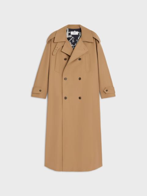 CELINE trench coat IN COTTON AND WOOL GABARDINE