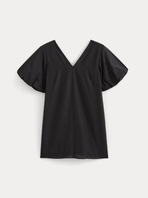 EVERLANE BUBBLE-SLEEVE MINI DRESS IN COTTON SILK VOILE
