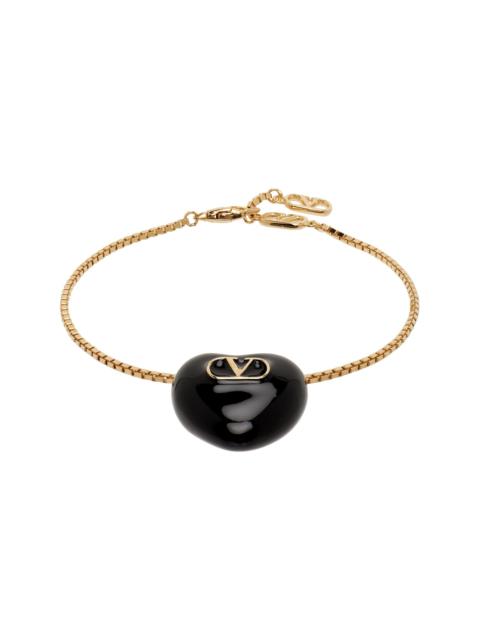 Valentino Coeur Royal Metal & Enamel Bracelet
