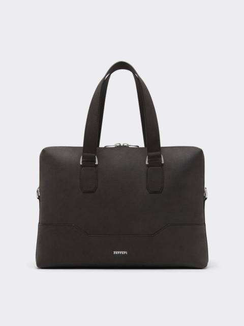 Ferrari Waxed Leather Briefcase