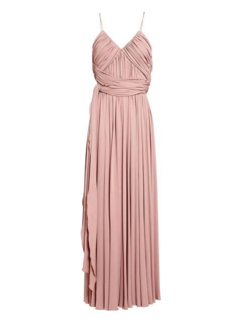 GIAMBATTISTA VALLI pleated Spaghetti-straps maxi dress