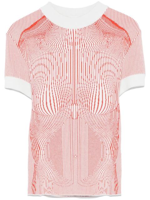Jean Paul Gaultier The Morphing Pinstripes T-shirt
