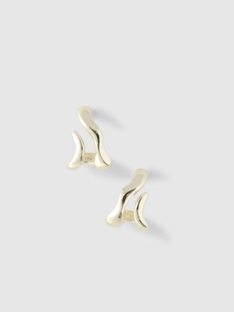 Madewell Sculptural Wraparound Double Hoop Earrings