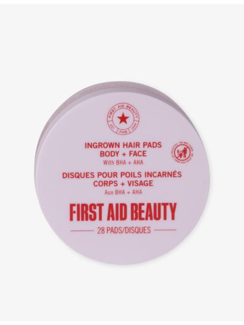 First Aid Beauty Ingrown Hair Pads Body + Face with BHA + AHA 28 Pads