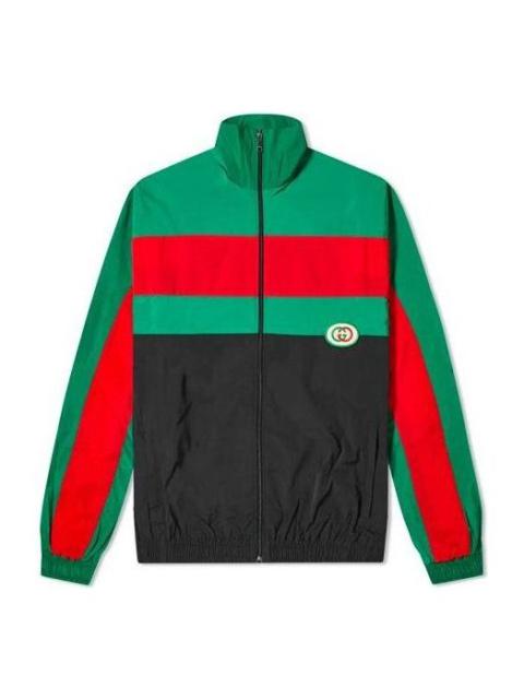 Gucci Oversized GRG Nylon Track Jacket 'Black Green' 573308-XJBAK-1060