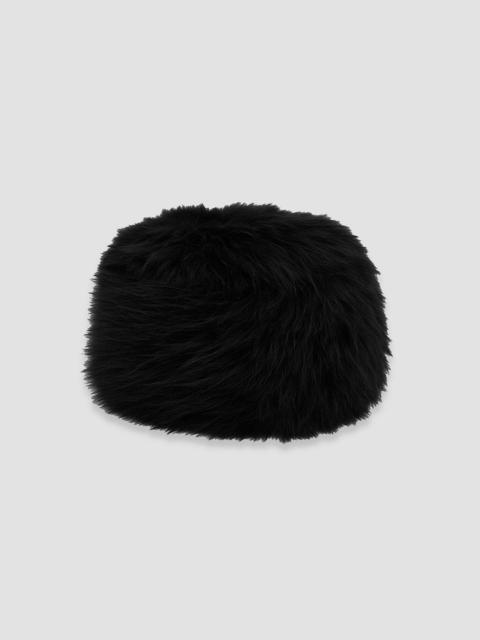 GANNI Women's Faux-Fur Cotton Beanie - Pink Nectar